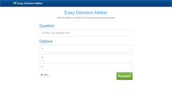 Desktop Screenshot of easydecisionmaker.com